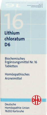 BIOCHEMIE DHU 16 Lithium chloratum D 6 Tabletten