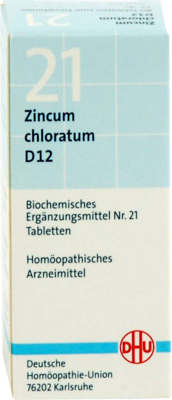 BIOCHEMIE DHU 21 Zincum chloratum D 12 Tabletten