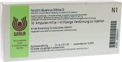ISCUCIN quercus Stärke D Ampullen