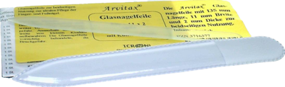 GLASNAGELFEILE 2x11x135 spitz mit Hülle Arvitax