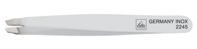 ERBE Pinzette color 9 cm rostfrei schräg weiß