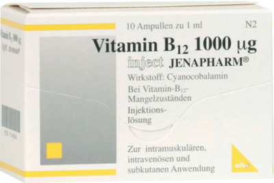 VITAMIN B12 1000 µg Inject Jenapharm Inj.-Lsg.Amp.