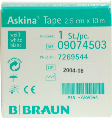 ASKINA Tape Pfl.unelast.2,5 cmx10 m weiß