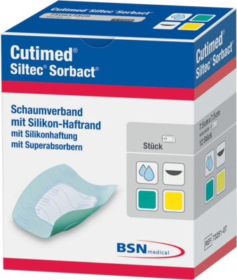 CUTIMED Siltec Sorbact B PU-Verb.22,5x22,5cm