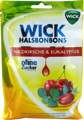 WICK Wildkirsche & Eukalyptus Bonbons o.Zucker