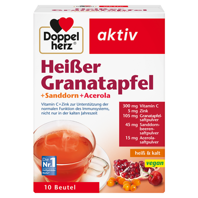 DOPPELHERZ heißer Granatapfel+Sanddorn+Acerola