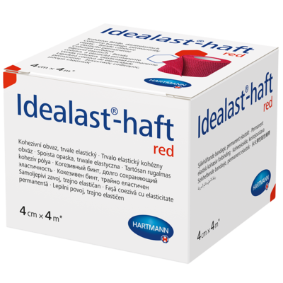 IDEALAST-haft color Binde 4 cmx4 m rot