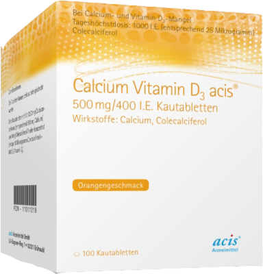 CALCIUM VITAMIN D3 acis 500 mg/400 I.E. Kautabl.