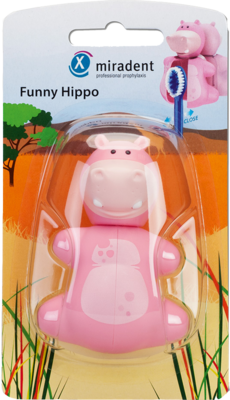 MIRADENT Zahnbürstenhalter Funny Snapper Hippo