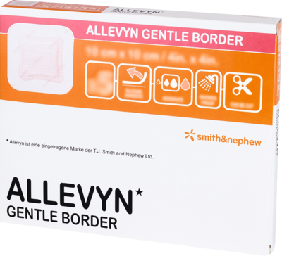 ALLEVYN Gentle Border 10x10 cm Schaumverb.