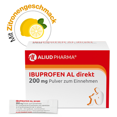 IBUPROFEN AL direkt 200 mg Pulver zum Einnehmen