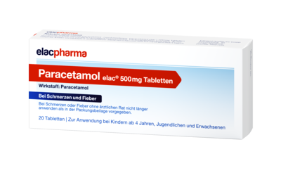 PARACETAMOL elac 500 mg Tabletten