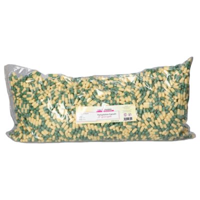 HARTGELATINEKAPSELN Gr.0 grün/gelb