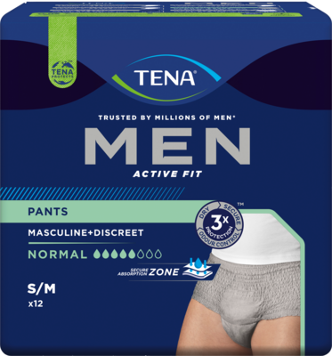 TENA MEN Act.Fit Inkontinenz Pants norm.S/M grau