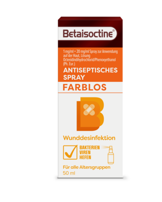 BETAISOCTINE 1 mg/ml + 20 mg/ml Spray z.Anw.a.d.H.