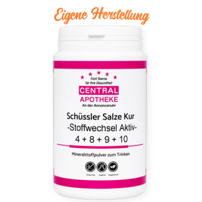 Schüssler Salze Kur StoffwechselAktiv 4+8+9+10 D6