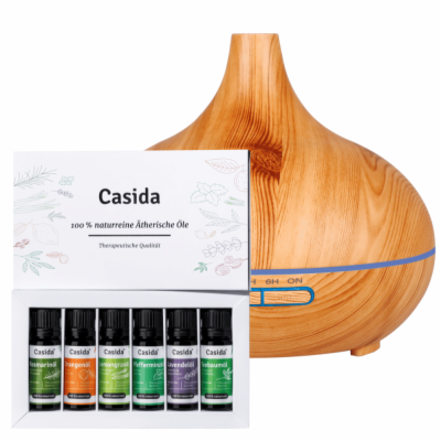 AROMA DIFFUSER HOLZDESIGN + TOP 6 ÖLE NATUR - 1 St - für nur 71,96 -  Versandapotheke