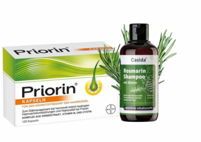 Priorin Kapseln 120 St. + Rosmarinshampoo 200 ml