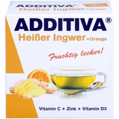 ADDITIVA heißer Ingwer+Orange Pulver