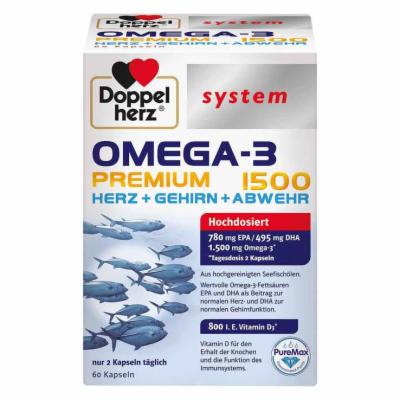 DOPPELHERZ Omega-3 Premium 1500 system Kapseln