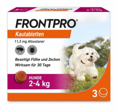 FRONTPRO 11 mg Kautabletten f.Hunde 2-4 kg