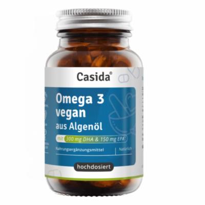 OMEGA-3 VEGAN Algenöl hochdosiert EPA DHA Kapseln