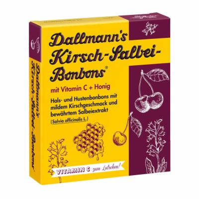 DALLMANNS Kirsch Salbei Bonbons m.Vitamin C+Honig