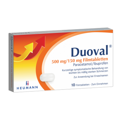 DUOVAL 500 mg/150 mg Filmtabletten