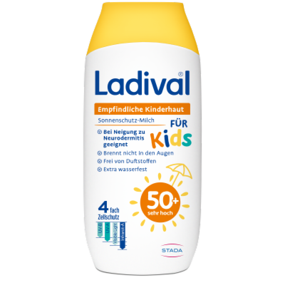 LADIVAL empfindliche Kinderhaut Milch LSF 50+