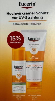 EUCERIN Sun Gel-Creme Oil Cont.Face+Body SetLSF50+