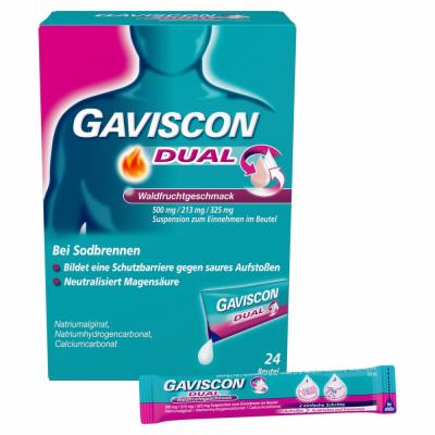 GAVISCON DUAL Waldfrucht 500mg/213mg/325mg SUE